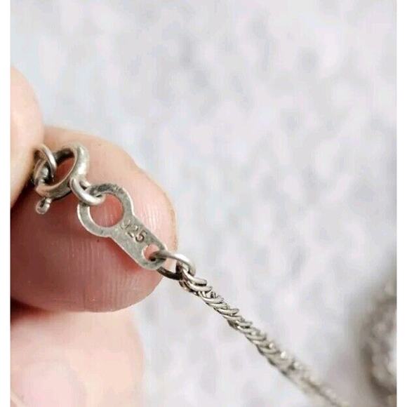 Peruvian Tumi God Chrysocolla Peruvian Silver 950 Signed AF With 925 Chain - Picture 6 of 7